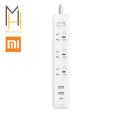 Удлинитель Xiaomi Mi Power Strip 3 розетки, 3 USB 20W PD Type-C