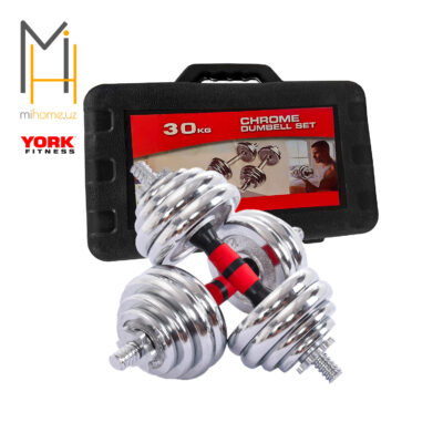 Набор гантелей YORK в кейсе 30 кг