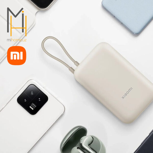 Внешний аккумулятор Xiaomi Power Bank With Cable USB-C Pocket Version 10000 mAh — изображение 4